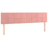Image de vidaXL TÃªtes de lit 2 pcs Rose 80x5x78/88 cm Velours