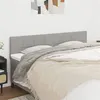Image de vidaXL Têtes de lit 2 pcs Gris clair 90x5x78/88 cm Tissu