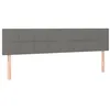 Image de vidaXL TÃªtes de lit 2 pcs Gris clair 90x5x78/88 cm Tissu
