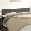 Image de vidaXL Têtes de lit 2 pcs Gris foncé 90x5x78/88 cm Velours
