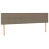 Image de vidaXL TÃªtes de lit 2 pcs Taupe 100x5x78/88 cm Tissu