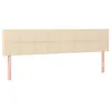 Image de vidaXL TÃªtes de lit 2 pcs CrÃ¨me 100x5x78/88 cm Tissu