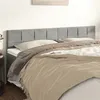 Image de vidaXL Têtes de lit 2 pcs Gris clair 100x5x78/88 cm Velours