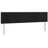 Image de vidaXL TÃªtes de lit 2 pcs Noir 100x5x78/88 cm Velours