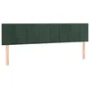 Image de vidaXL TÃªtes de lit 2 pcs Vert foncÃ© 100x5x78/88 cm Velours