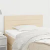 Image de vidaXL Tête de lit Crème 80x5x78/88 cm Tissu