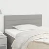 Image de vidaXL Tête de lit Gris clair 90x5x78/88 cm Tissu