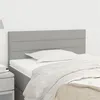 Image de vidaXL Tête de lit Gris clair 100x5x78/88 cm Tissu346130