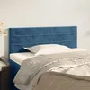 Image de vidaXL Tête de lit Bleu foncé 100x5x78/88 cm Velours