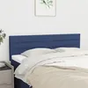 Image de vidaXL Têtes de lit 2 pcs Bleu 72x5x78/88 cm Tissu
