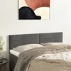 Image de vidaXL Têtes de lit 2 pcs Gris foncé 72x5x78/88 cm Velours