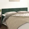 Image de vidaXL Têtes de lit 2 pcs Vert foncé 90x5x78/88 cm Velours