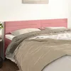Image de vidaXL Têtes de lit 2 pcs Rose 90x5x78/88 cm Velours