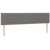 Image de vidaXL TÃªtes de lit 2 pcs Gris foncÃ© 100x5x78/88 cm Tissu