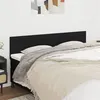 Image de vidaXL Têtes de lit 2 pcs Noir 100x5x78/88 cm Tissu346188