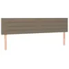 Image de vidaXL TÃªtes de lit 2 pcs Taupe 100x5x78/88 cm Tissu