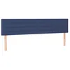 Image de vidaXL TÃªtes de lit 2 pcs Bleu 100x5x78/88 cm Tissu