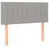 Image de vidaXL TÃªte de lit Gris clair 80x5x78/88 cm Tissu