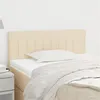 Image de vidaXL Tête de lit Crème 100x5x78/88 cm Tissu