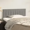 Image de vidaXL Tête de lit Gris clair 100x5x78/88 cm Velours