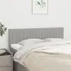 Image de vidaXL Têtes de lit 2 pcs Gris clair 72x5x78/88 cm Tissu