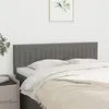 Image de vidaXL Têtes de lit 2 pcs Gris foncé 72x5x78/88 cm Tissu