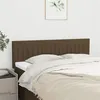 Image de vidaXL Têtes de lit 2 pcs Marron foncé 72x5x78/88 cm Tissu