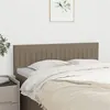 Image de vidaXL Têtes de lit 2 pcs Taupe 72x5x78/88 cm Tissu