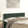 Image de vidaXL Têtes de lit 2 pcs Vert foncé 72x5x78/88 cm Velours