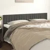 Image de vidaXL TÃªtes de lit 2 pcs Gris foncÃ© 80x5x78/88 cm Velours