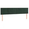 Image de vidaXL TÃªtes de lit 2 pcs Vert foncÃ© 80x5x78/88 cm Velours