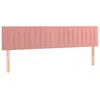 Image de vidaXL TÃªtes de lit 2 pcs Rose 80x5x78/88 cm Velours