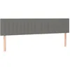 Image de vidaXL Vidaxl Têtes De Lit 2 Pcs Gris Clair 90x5x78/88 Cm Tissu