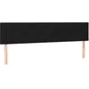 Image de vidaXL TÃªtes de lit 2 pcs Noir 90x5x78/88 cm Tissu