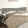 Image de vidaXL Têtes de lit 2 pcs Gris clair 90x5x78/88 cm Velours