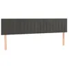 Image de vidaXL TÃªtes de lit 2 pcs Gris foncÃ© 90x5x78/88 cm Velours