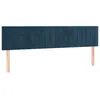 Image de vidaXL TÃªtes de lit 2 pcs Bleu foncÃ© 90x5x78/88 cm Velours
