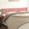 Image de vidaXL TÃªtes de lit 2 pcs Rose 90x5x78/88 cm Velours