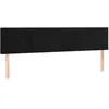 Image de vidaXL TÃªtes de lit 2 pcs Noir 100x5x78/88 cm Velours