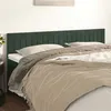 Image de vidaXL Têtes de lit 2 pcs Vert foncé 100x5x78/88 cm Velours