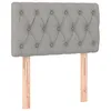 Image de vidaXL TÃªte de lit Gris clair 80x7x78/88 cm Tissu