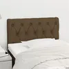 Image de vidaXL Tête de lit Marron Foncé 80x7x78/88 cm Tissu