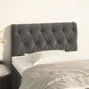 Image de vidaXL Tête de lit Gris foncé 80x7x78/88 cm Velours