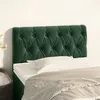 Image de vidaXL Tête de lit Vert foncé 80x7x78/88 cm Velours346309