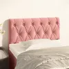 Image de vidaXL Tête de lit Rose 80x7x78/88 cm Velours