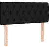 Image de vidaXL TÃªte de lit Noir 100x7x78/88 cm Tissu