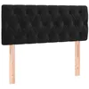 Image de vidaXL TÃªte de lit Noir 100x7x78/88 cm Velours