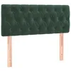 Image de vidaXL TÃªte de lit Vert foncÃ© 100x7x78/88 cm Velours
