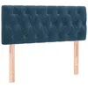 Image de vidaXL TÃªte de lit Bleu foncÃ© 100x7x78/88 cm Velours