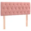 Image de vidaXL TÃªte de lit Rose 100x7x78/88 cm Velours